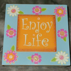 Floral Musical Jewelry / Trinket Box - Enjoy Life